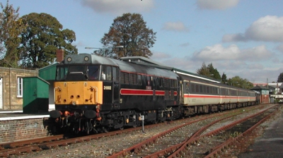 Example train - locomotive and MK 2 coaches
